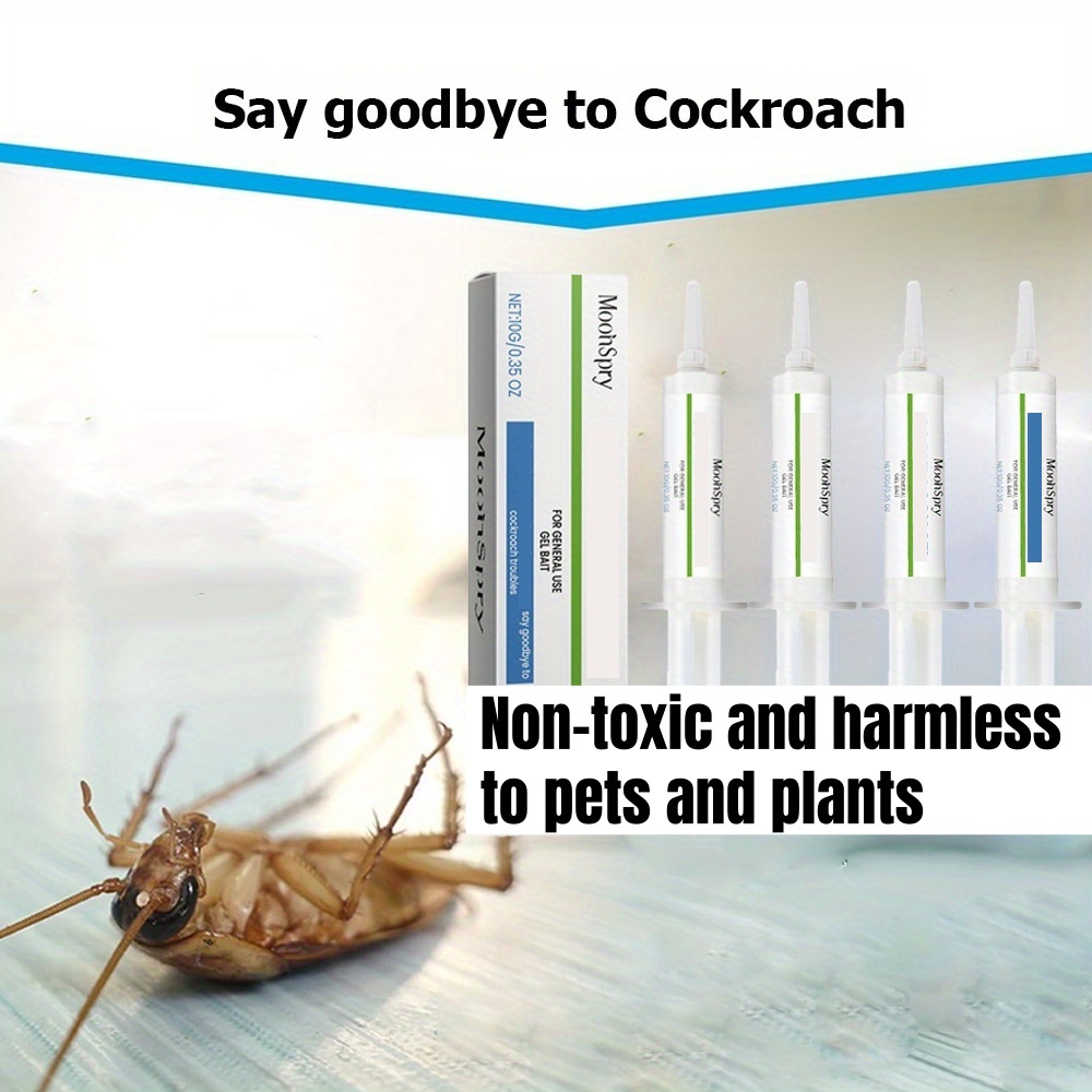 Home Center Bathroom Accessories - 4 Tubes Cockroach Attractant Bait Gel,