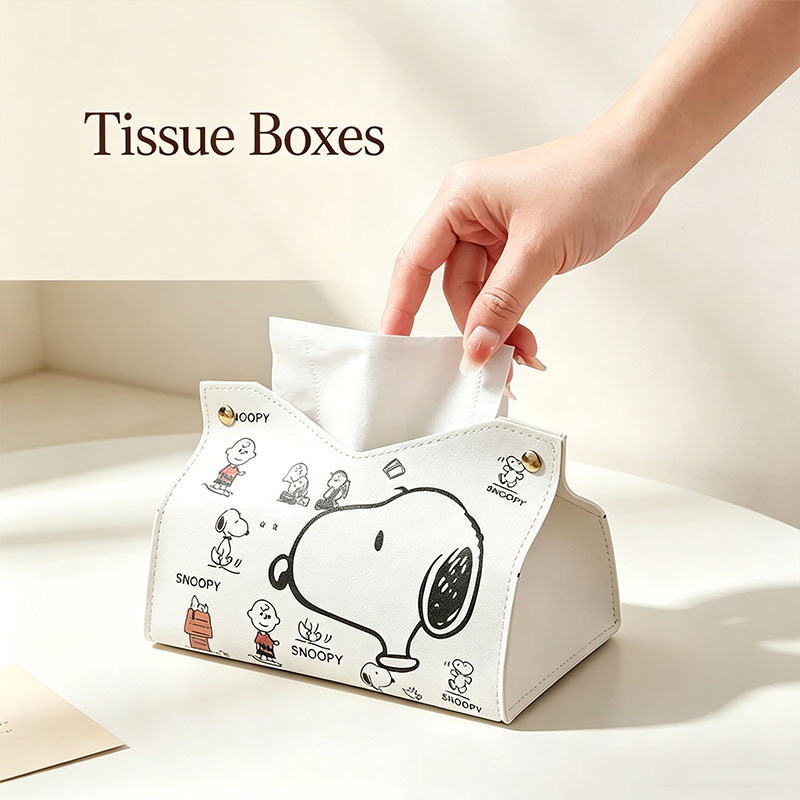 Home Center Bathroom Accessories - Snoopys Tissue Boxes Waterproof Napkin Holder