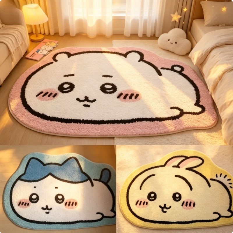 Hot Chiikawa Cartoon Rug Anime - Home Center Bathroom Accessories 评论和价格