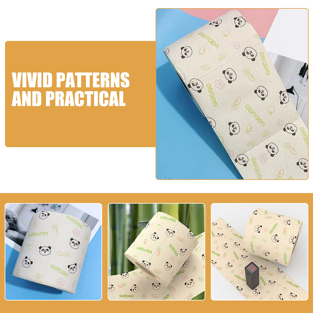 Bamboo Toilet Paper Roll Panda - Home Bathroom Decor 评论和价格