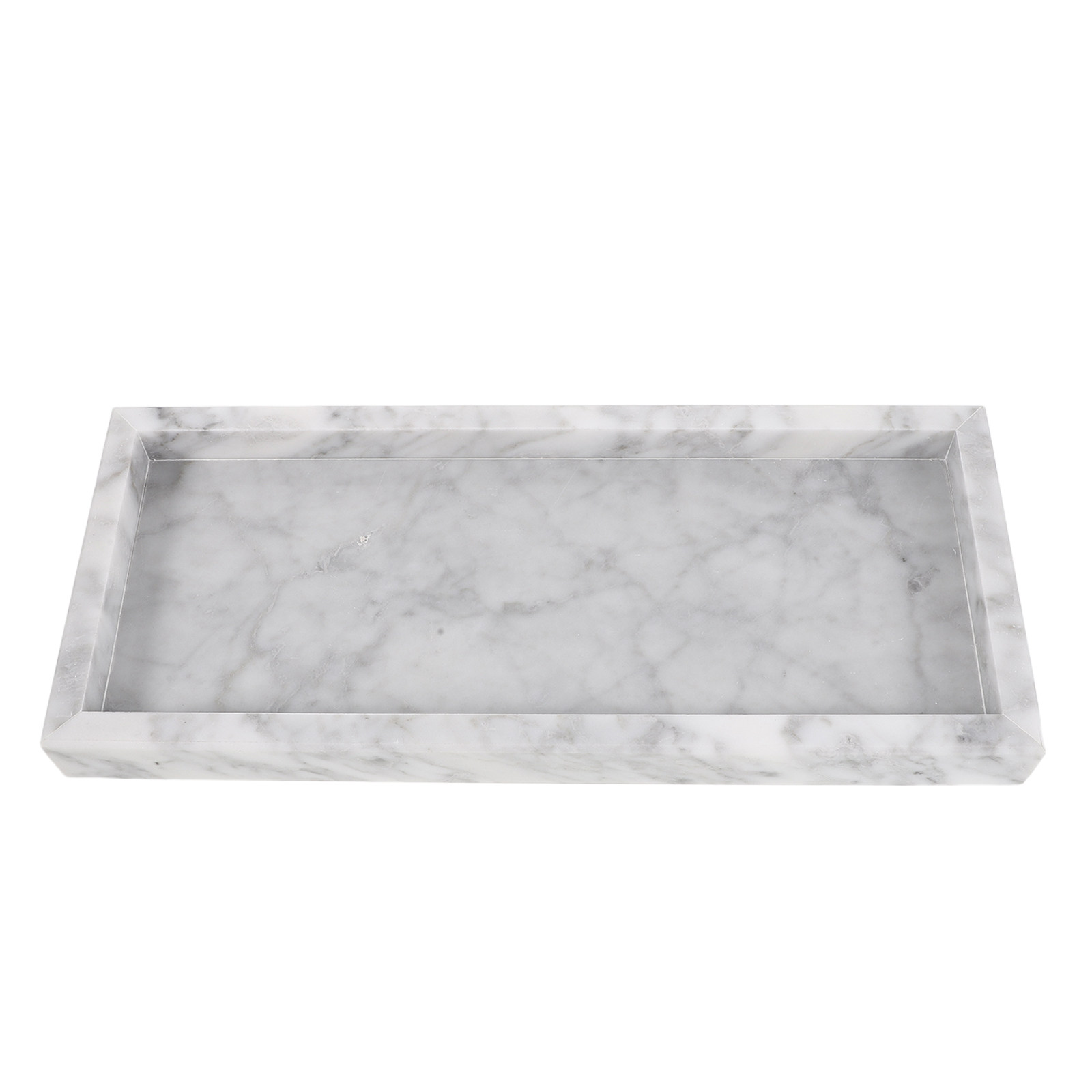 Marble Tray Rectangle for Bath - Home Bathroom Decor 评论和价格