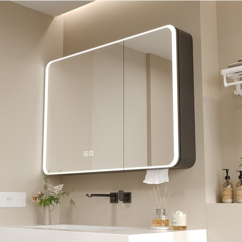 LED Bathroom Mirror Cabinet Al - Home Bathroom Lights 评论和价格
