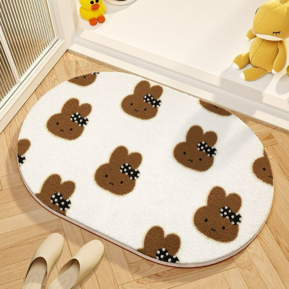 Miffy Cartoon Floor Mat Soft I - Home Goods Bathroom Decor 评论和价格