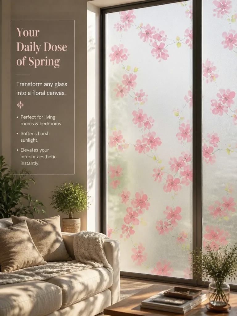 Frosted Privacy Window Film Tr - Home Bathroom Lights 评论和价格