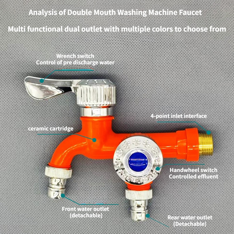 Faucet Double Outlet Dual Cont - Home Bathroom Fittings 评论和价格