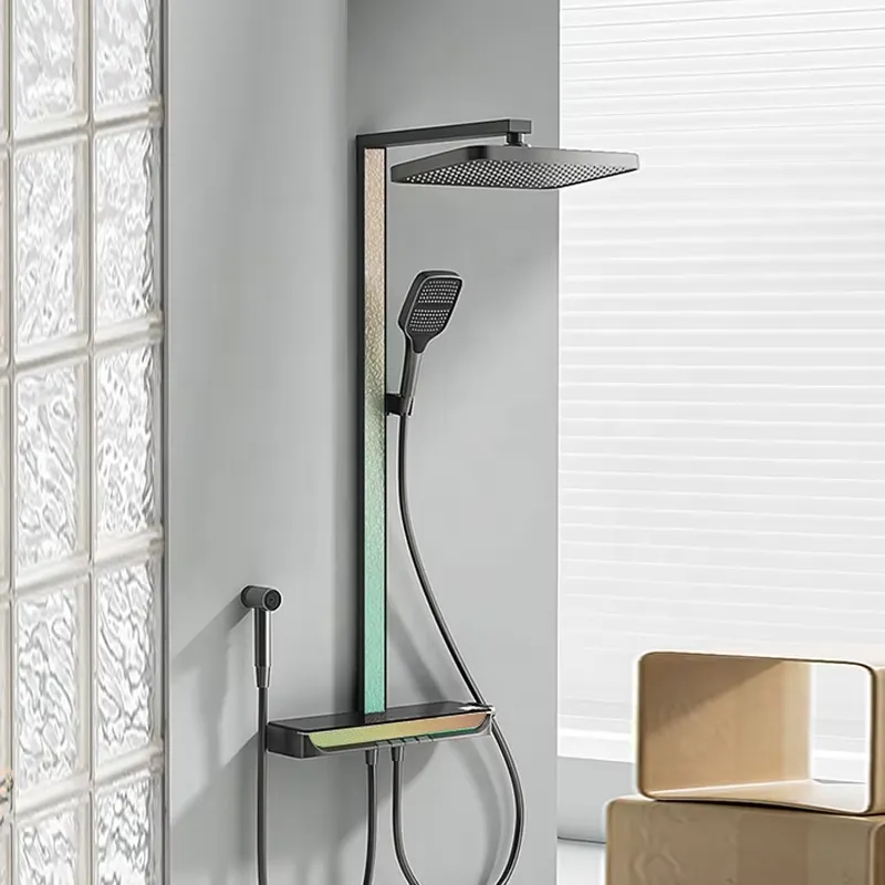 Brass Digital Waterfall Shower - Home In Bathroom 评论和价格