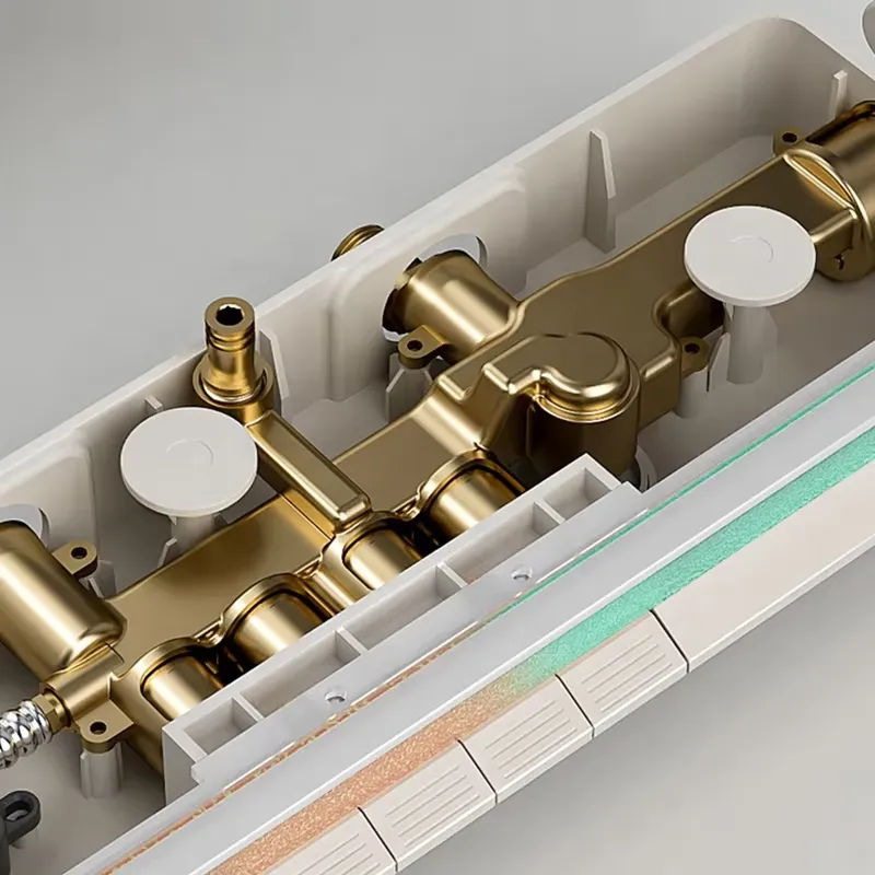 Brass Digital Waterfall Shower - Home In Bathroom 评论和价格