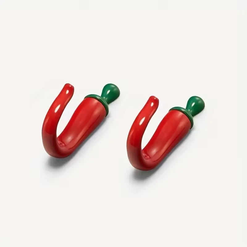 10PC Pepper Shaped Wall Hooks  - Home Bathroom Decor 评论和价格