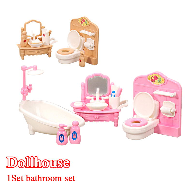 1Set 1:12 Dollhouse Miniature  - Home Bathroom Decor 评论和价格