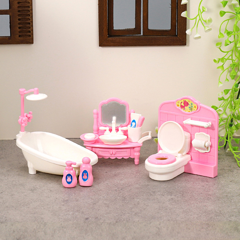 1Set 1:12 Dollhouse Miniature  - Home Bathroom Decor 评论和价格
