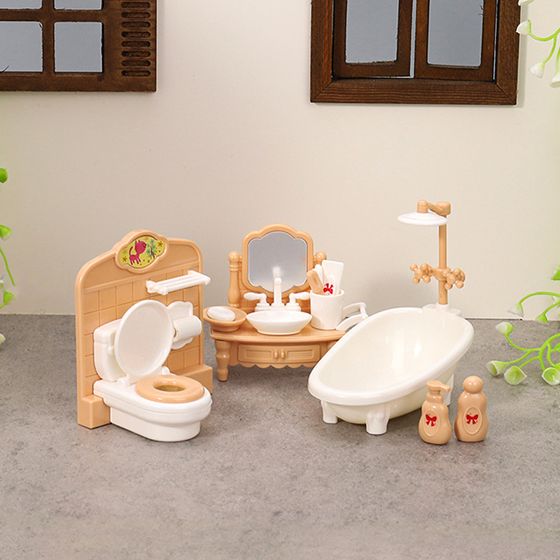 1Set 1:12 Dollhouse Miniature  - Home Bathroom Decor 评论和价格