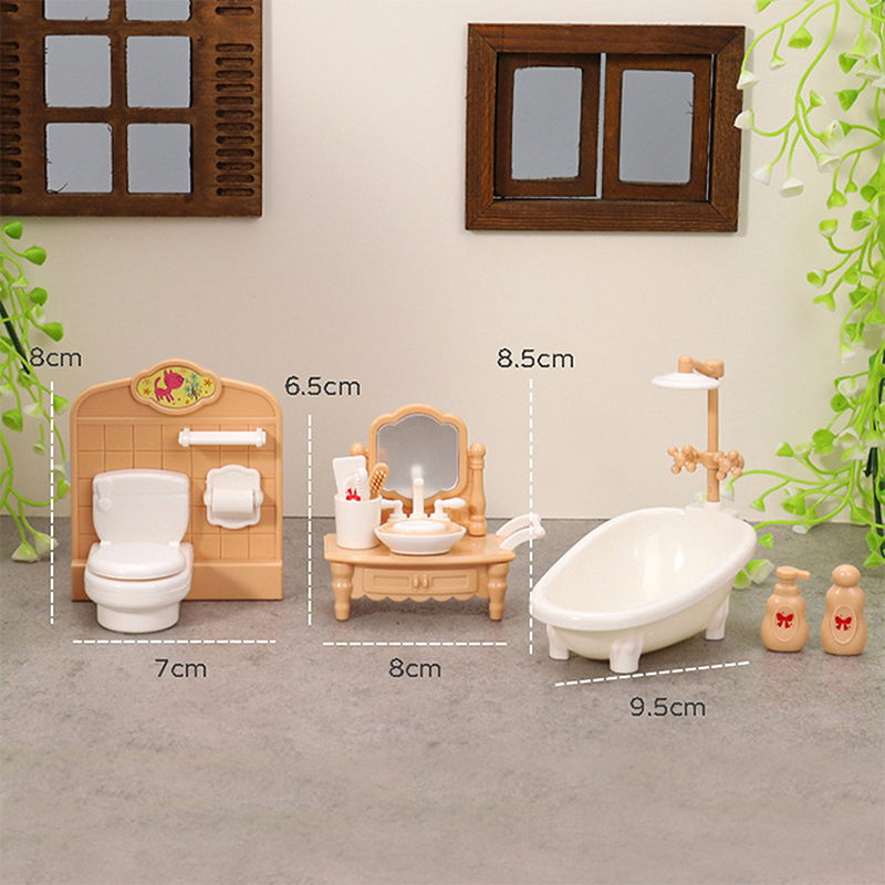 1Set 1:12 Dollhouse Miniature  - Home Bathroom Decor 评论和价格