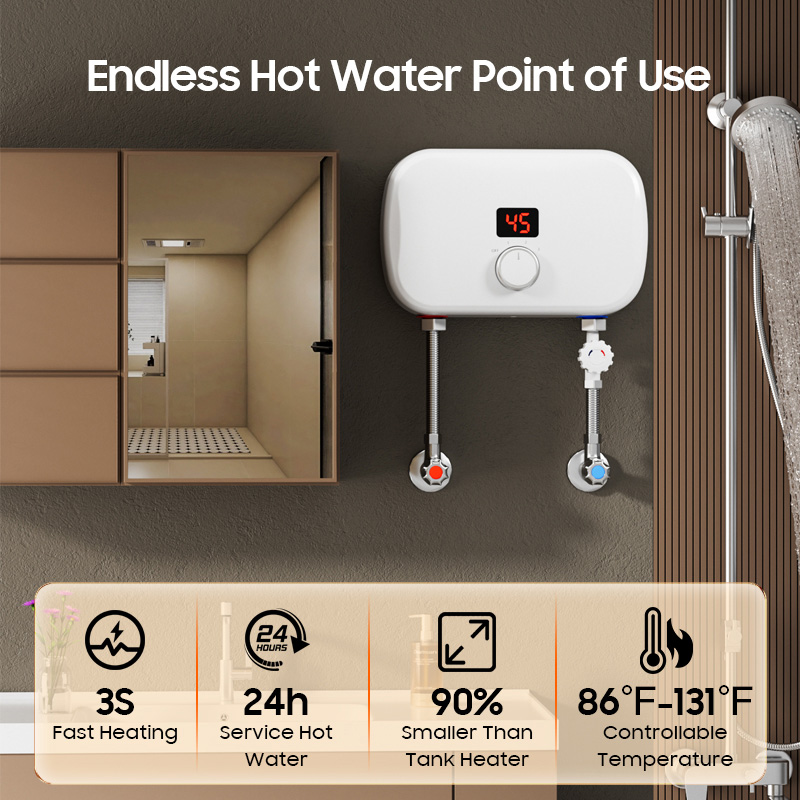 Home Mini 5000W 5500kW Tankles - Home Bathroom Geyser 评论和价格