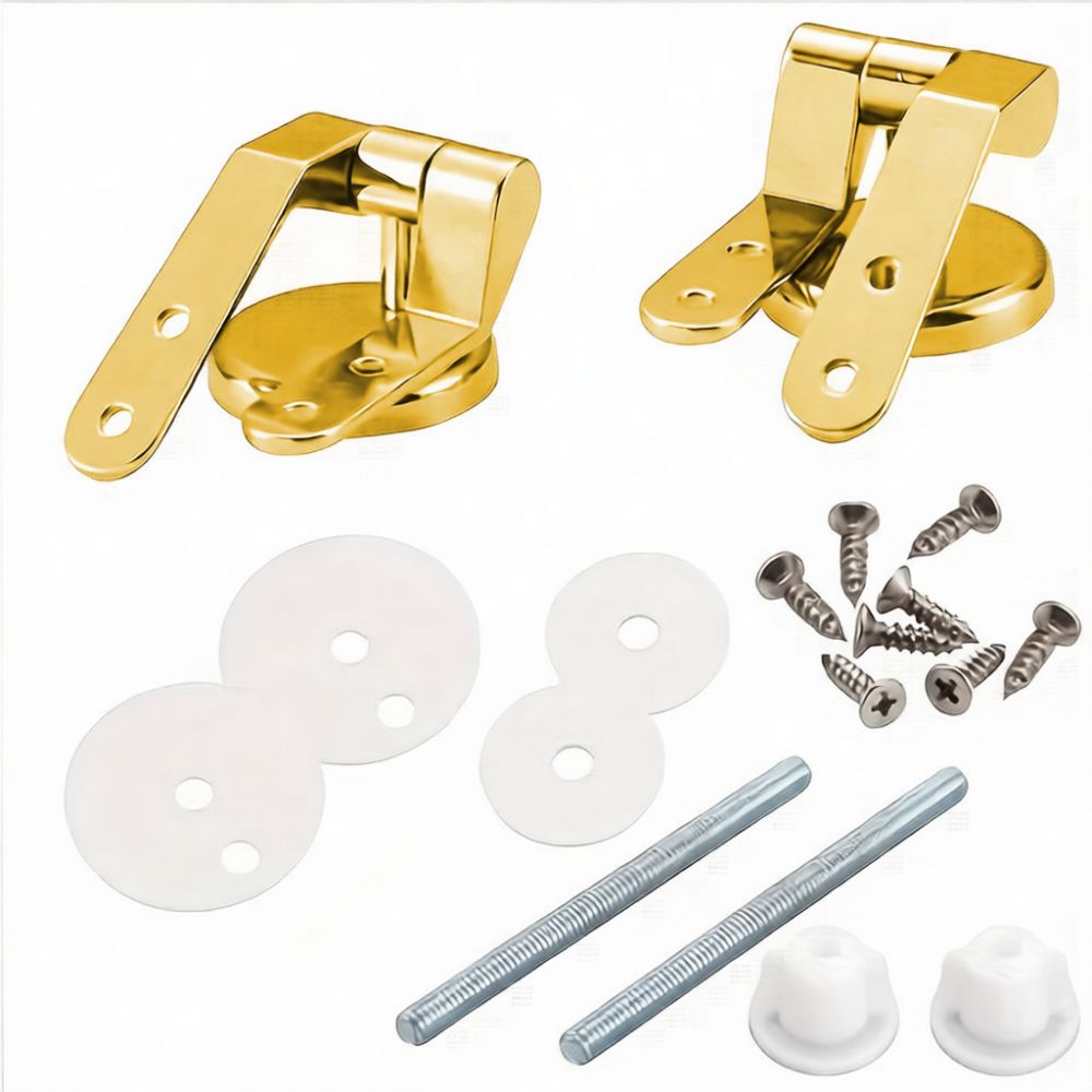 Sturdy Zinc Alloy Gold Toilet  - Home Bathroom Fittings 评论和价格