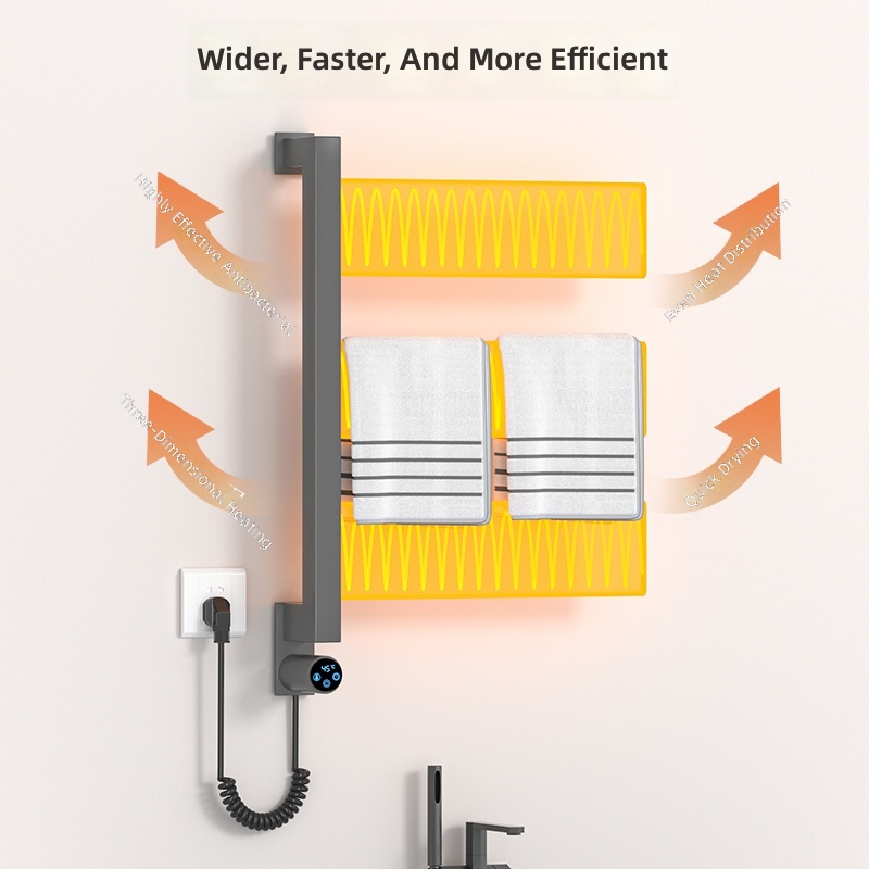 Vertical Wall-mounted 3 Bars E - Home In Bathroom 评论和价格