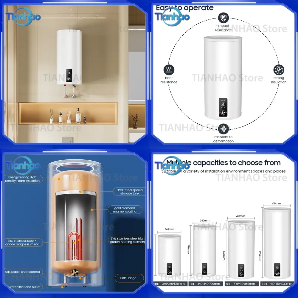 30L 50L 80L 100L 2200W Electri - Home Bathroom Geyser 评论和价格