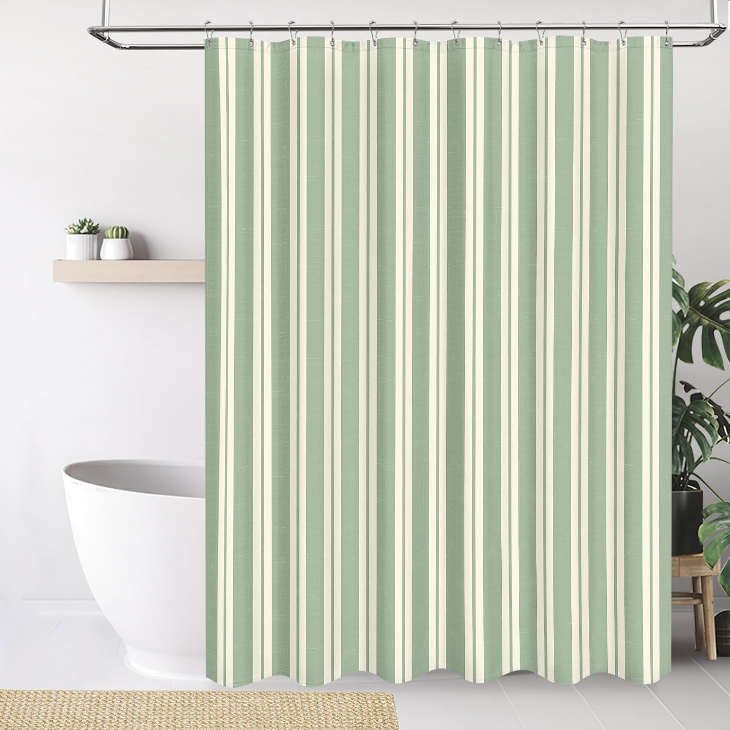 Striped Shower Curtain Waterpr - Shower Curtain Liner 评论和价格